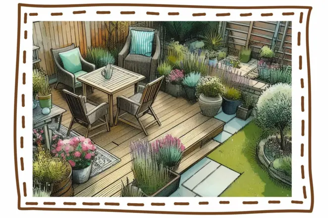 Garden decking