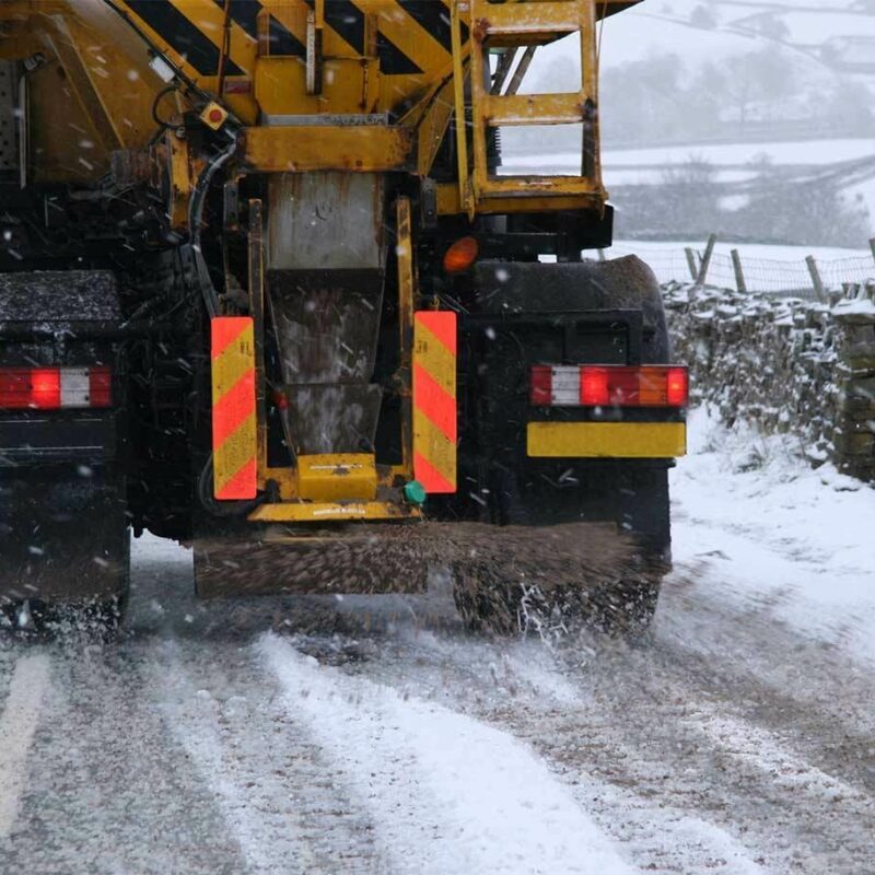 Seeding new community lawn